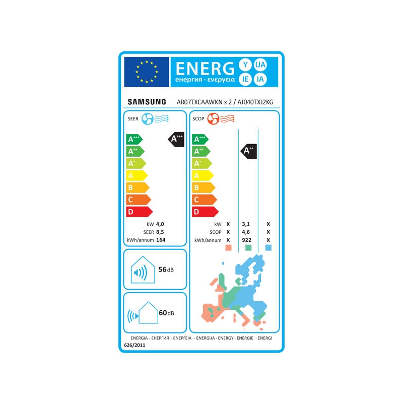 SAMSUNG AJ040TXJ2KG/EU CONDIZIONATORE DUAL...