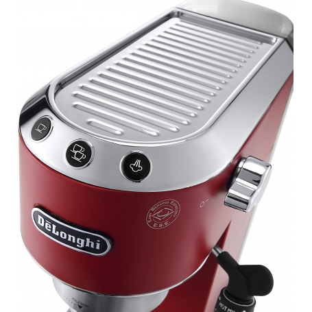 DE LONGHI DEDICA EC685.R MACCHINA DA CAFFE' PER CIALDE O MACINATO CAPPUCCINATORE COLORE ROSSO