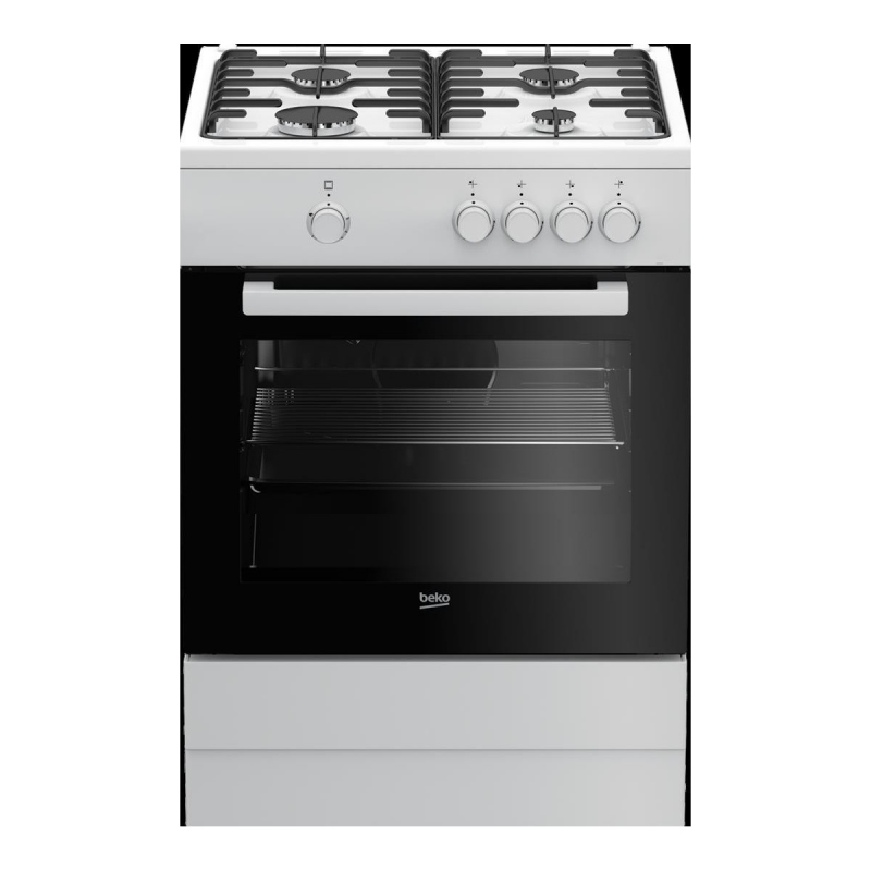 BEKO FSG62000DW CUCINA 60X60CM 4 FUOCHI A GAS FORNO A GAS CON GRILL COLORE BIANCO - PROMO