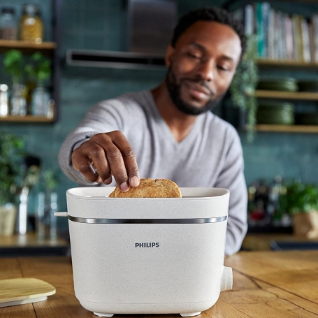 PHILIPS HD2640 TOSTAPANE 2 FETTE 830W CON 100% PLASTICA RICICLATA COLORE CREMA - PROMO