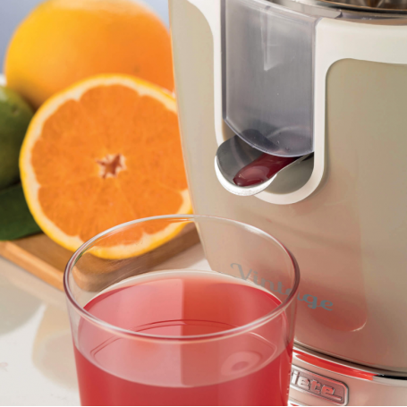 ARIETE 413 SPREMIAGRUMI VINTAGE 85W CON LEVA IN ALLUMINIO COLORE BEIGE - PROMO