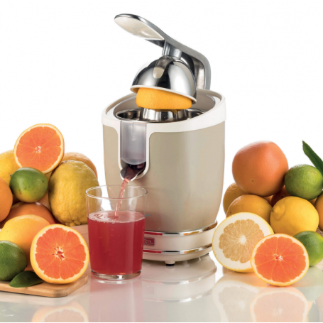 ARIETE 413 SPREMIAGRUMI VINTAGE 85W CON LEVA IN ALLUMINIO COLORE BEIGE - PROMO