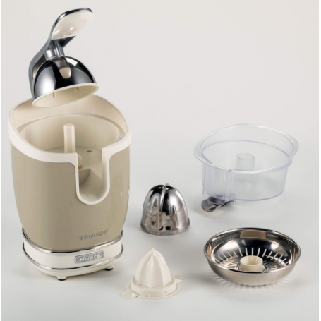 ARIETE 413 SPREMIAGRUMI VINTAGE 85W CON LEVA IN ALLUMINIO COLORE BEIGE - PROMO