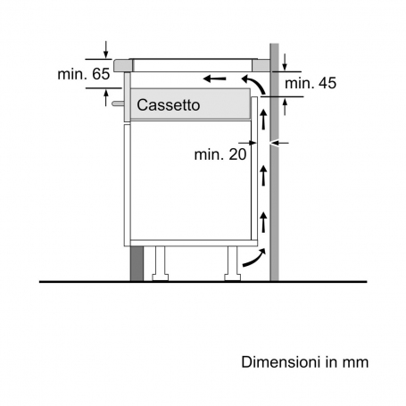 BOSCH PUG611AA5E PIANO COTTURA A INDUZIONE 60CM 4 ZONE COTTURA COLORE NERO