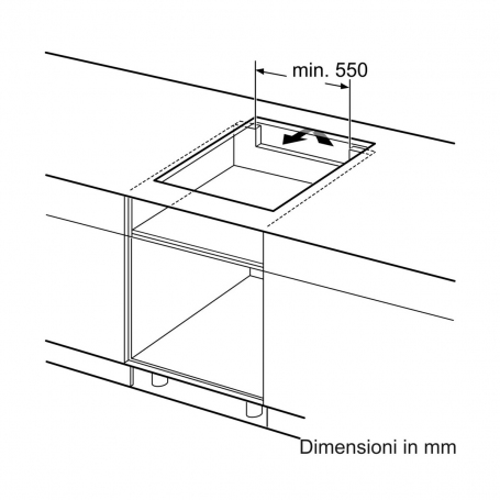 BOSCH PUG611AA5E PIANO COTTURA A INDUZIONE 60CM 4 ZONE COTTURA COLORE NERO
