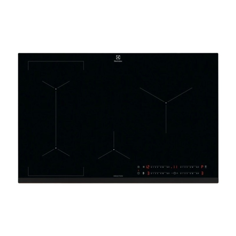 ELECTROLUX EIL83443 PIANO COTTURA DA INCASSO A INDUZIONE 80CM 4 ZONE COTTURA IN VETROCERAMICA NERO - PROMO