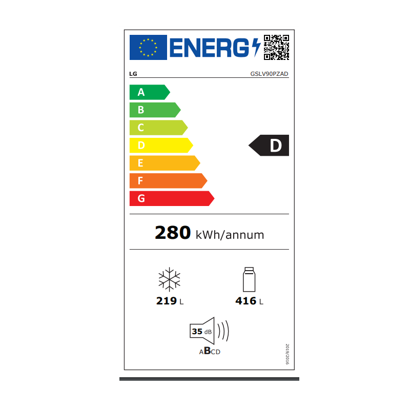 LG GSLV90PZAD FRIGORIFERO SMART SIDE BY SIDE...