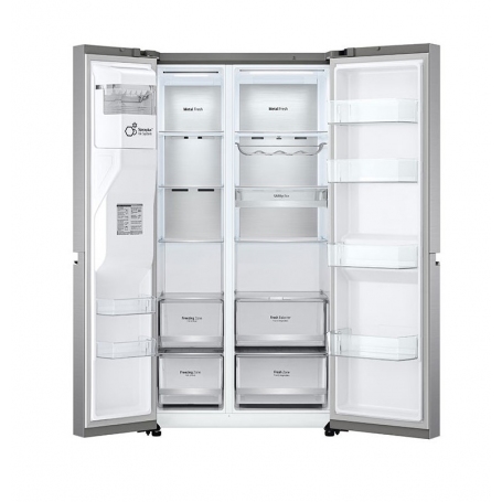LG GSLV90PZAD FRIGORIFERO SMART SIDE BY SIDE 635LT TOTAL NO FROST CON DISPENSER WIFI CLASSE D INOX - PROMO