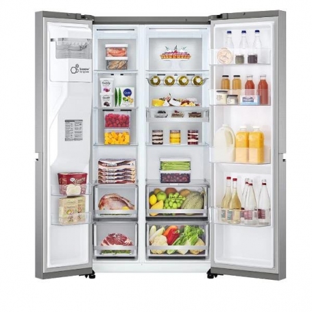 LG GSLV90PZAD FRIGORIFERO SMART SIDE BY SIDE 635LT TOTAL NO FROST CON DISPENSER WIFI CLASSE D INOX - PROMO