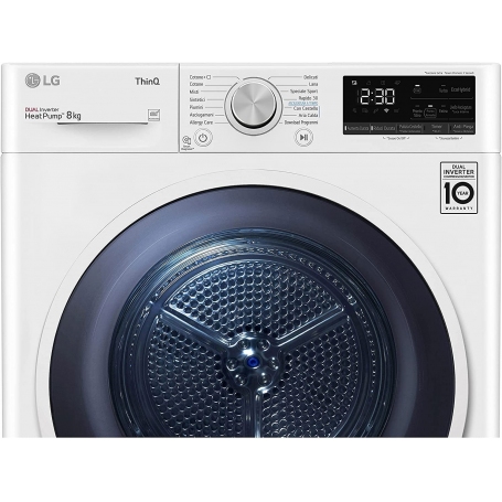 LG RH80V9AVHN ASCIUGATRICE SMART DUAL INVERTER A POMPA DI CALORE 8KG WIFI CLASSE A+++ - PROMO