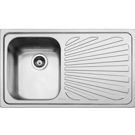 SMEG SP861D LAVELLO 1 VASCA CON GOCCIOLATOIO A DESTRA 86CM IN ACCIAIO INOX - PROMO