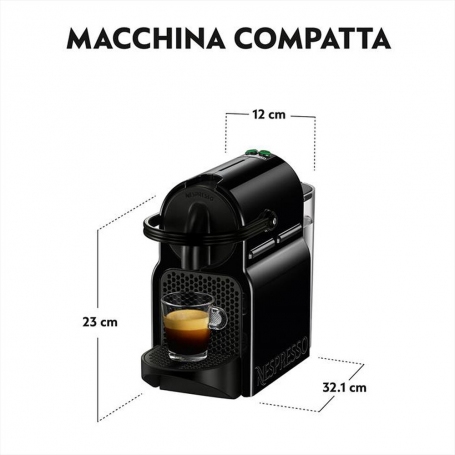 DE LONGHI EN80BAE INISSIA & AEROCCINO MACCHINA DA CAFFE' A CAPSULE NESPRESSO - NERO