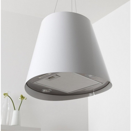 ELICA PRF0071972D CAPPA SOSPESA A ISOLA JUNO WH/F 51 50CM COLORE BIANCO - PROMO