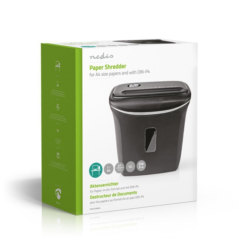 NEDIS PASH120BKA4 DISTRUGGI DOCUMENTI CAPIENZA...