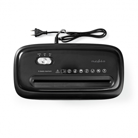 NEDIS PASH120BKA4 DISTRUGGI DOCUMENTI CAPIENZA 12LT COLORE NERO - PROMO