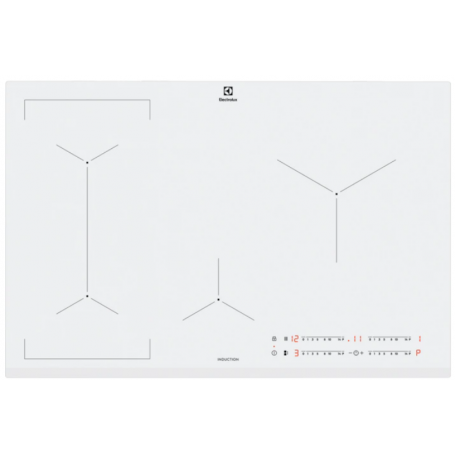 ELECTROLUX EIL83443BW PIANO COTTURA A INDUZIONE 78CM 4 ZONE COTTURA IN VETROCERAMICA BIANCO