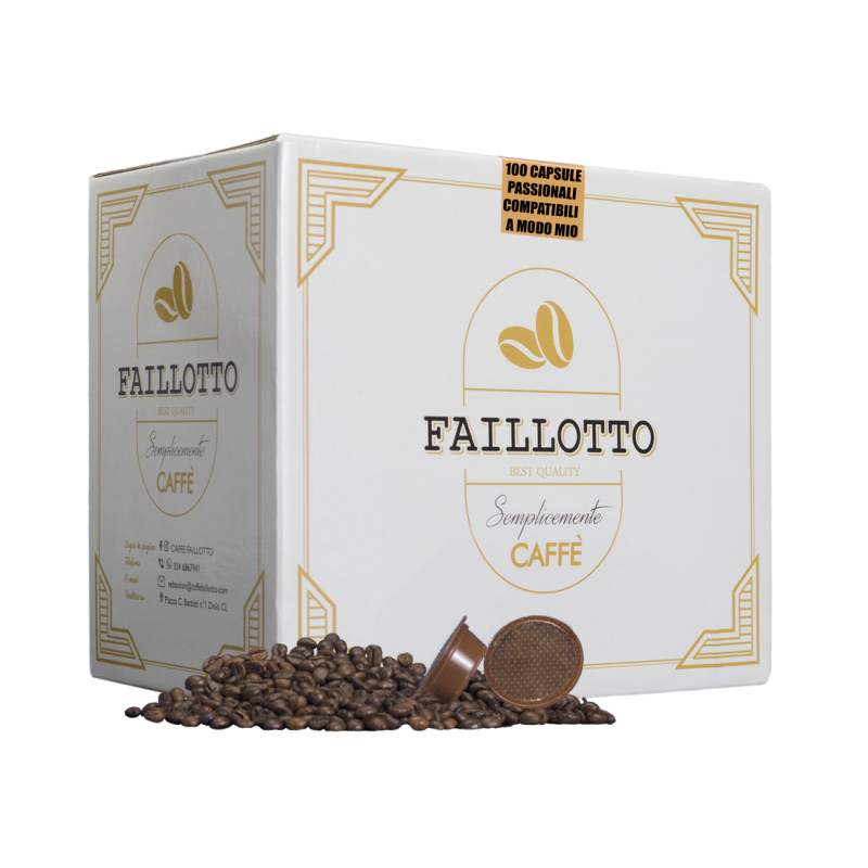 FAILLOTTO 100 CAPSULE MISCELA PASSIONALE COMPATIBILE CON A MODO MIO - FL004 - PROMO