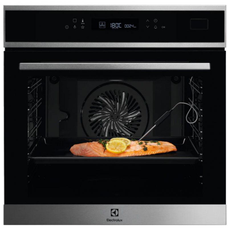 ELECTROLUX LOB7S01X FORNO DA INCASSO ELETTRICO VENTILATO MULTIFUNZIONE CON VAPORE COLORE NERO - PROMO