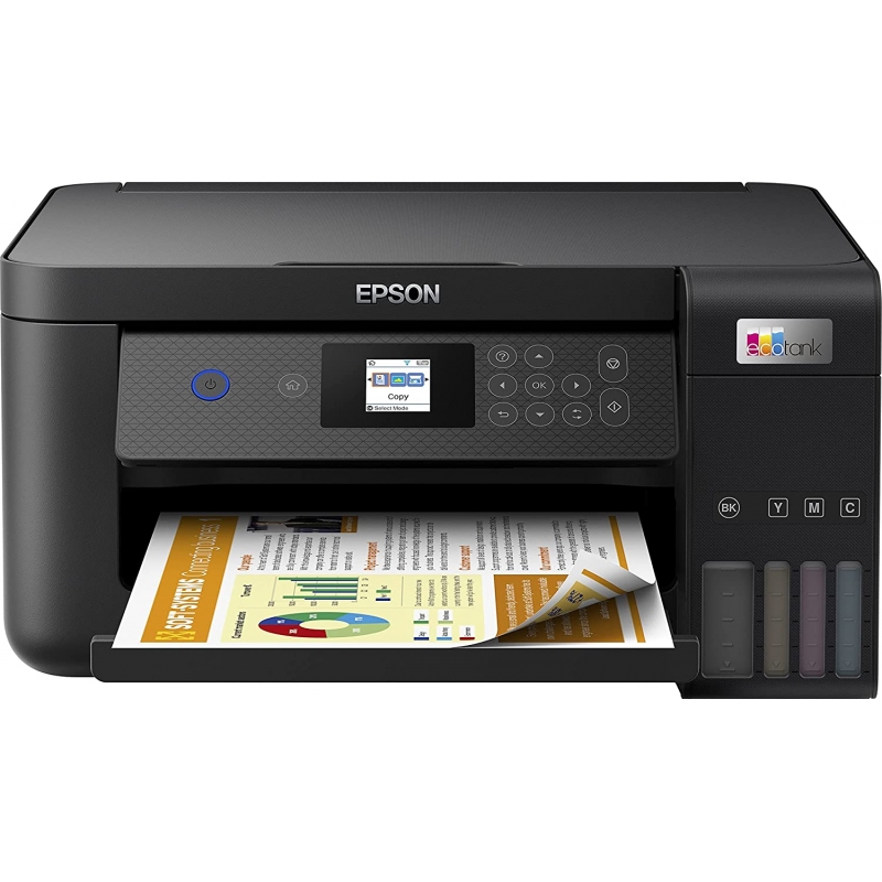 EPSON ECOTANK ET-2850 STAMPANTE MULTIFUNZIONE 3 IN 1 A COLORI CON WIFI USB  COLORE NERO 