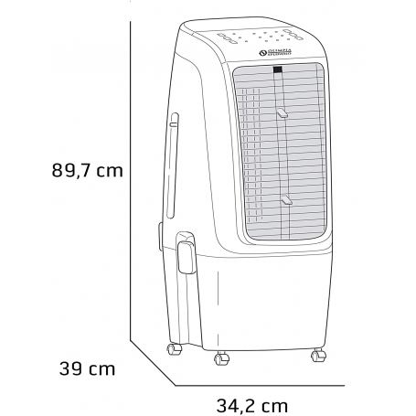 OLIMPIA SPLENDID PELER20 RAFFRESCATORE EVAPORATIVO 20 LT 4 VELOCITA' CON TIMER