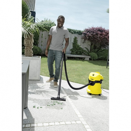 KARCHER KWD3 BIDONE ASPIRA SOLIDI/LIQUIDI 1000W SERBATOIO 17 LT CON SOFFIANTE COLORE GIALLO - PROMO
