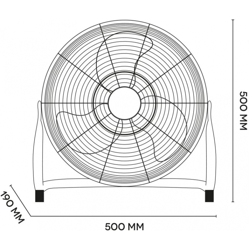 ARGO SPEEDY VENTILATORE DA TERRA PORTATILE 3...