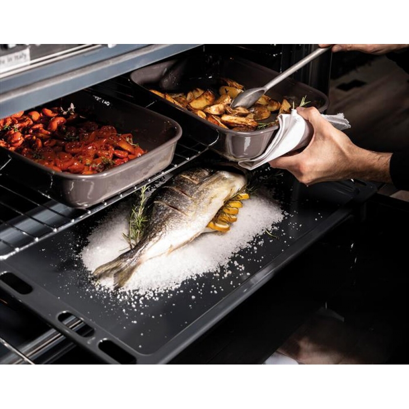 GLEM GAS AS854GX CUCINA 80x50 4 FUOCHI FORNO A...