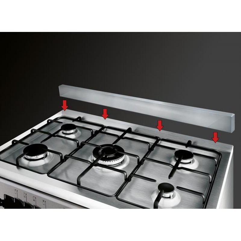 GLEM GAS AS854GX CUCINA 80x50 4 FUOCHI FORNO A...