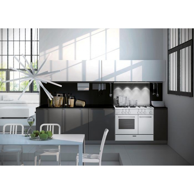 GLEM GAS AS854GX CUCINA 80x50 4 FUOCHI FORNO A...
