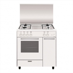 GLEM GAS AS854GX CUCINA 80x50 4 FUOCHI FORNO A GAS 61LT...