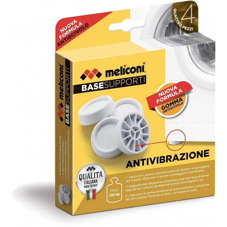 MELICONI 656102 SUPPORTI ANTIVIBRAZIONE PER LAVATRICI E ASCIUGATRICI