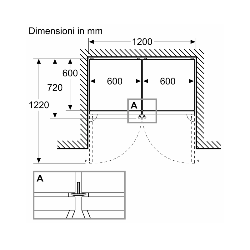 BOSCH KGN39VLCT FRIGORIFERO COMBINATO SERIE 4...