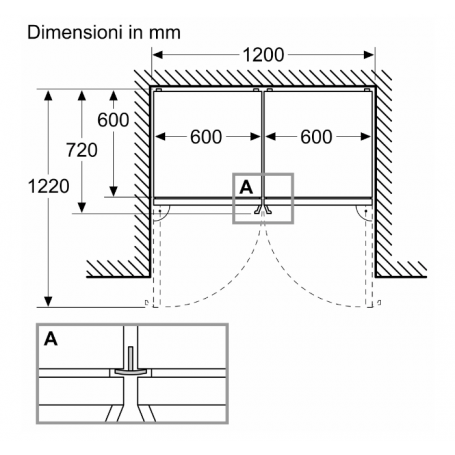 BOSCH KGN39VLCT FRIGORIFERO COMBINATO SERIE 4 CAPACITA’ 363 LT NO FROST INVERTER CLASSE C COLORE INOX - PROMO