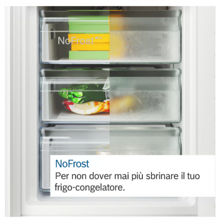 BOSCH KGN39VLCT FRIGORIFERO COMBINATO SERIE 4 CAPACITA’ 363 LT NO FROST INVERTER CLASSE C COLORE INOX - PROMO