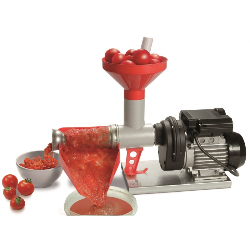 R.G.V. POMMI PASSAPOMODORO PROFESSIONALE 400W 70/150 KG/H COLORE ROSSO/INOX - PROMO