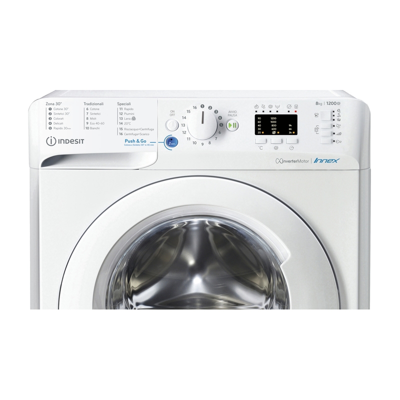 INDESIT BWA 81285X W IT LAVATRICE 8KG 1200 GIRI...