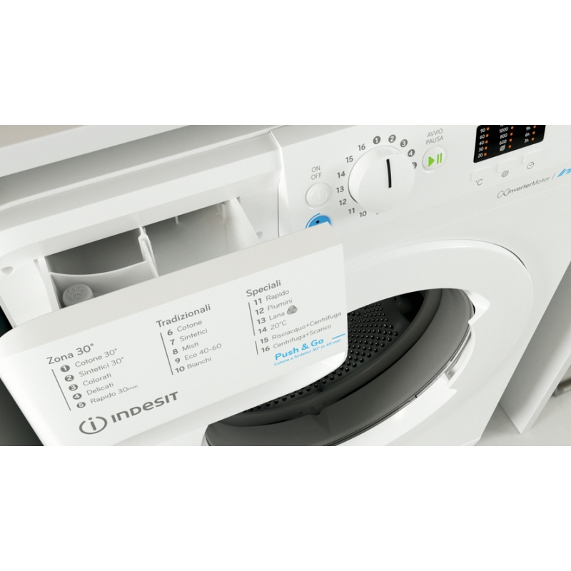 INDESIT BWA 81285X W IT LAVATRICE 8KG 1200 GIRI...