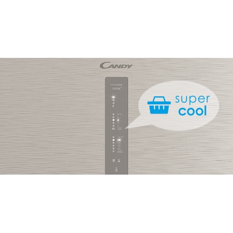 CANDY CCE3T618ES FRIGORIFERO COMBINATO LIBERA INSTALLAZIONE 341LT NO FROST CLASSE E COLORE SILVER