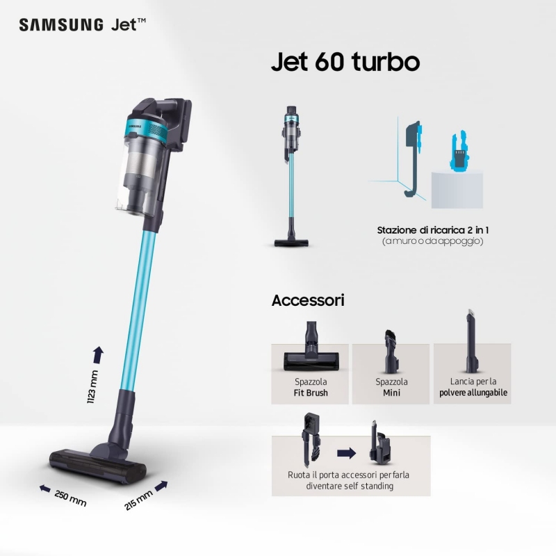 SAMSUNG VS15A6031R1/ET JET™ 60 TURBO SCOPA...