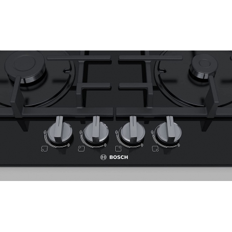 BOSCH PNP6B6B90 PIANO COTTURA DA INCASSO 60CM 4 FUOCHI A GAS COLORE NERO