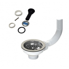 ELLECI COMPP90CTPLUXR KIT PILETTA 3,5 CON TROPPO PIENO 1 VIA INOX - PROMO