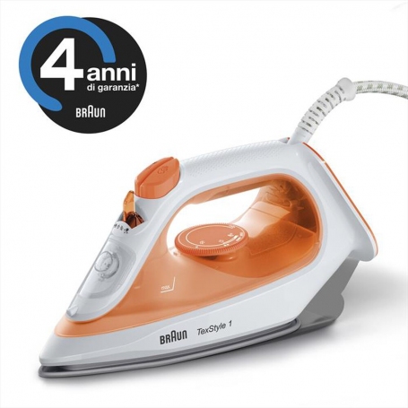 BRAUN SI1009OR FERRO DA STIRO A VAPORE 1900 W SERBATOIO 220 ML COLORE ARANCIONE - PROMO