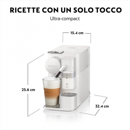 DE LONGHI NEW LATTISSIMA ONE NESPRESSO EN510.W MACCHINA DA CAFFE' A CAPSULE BIANCA