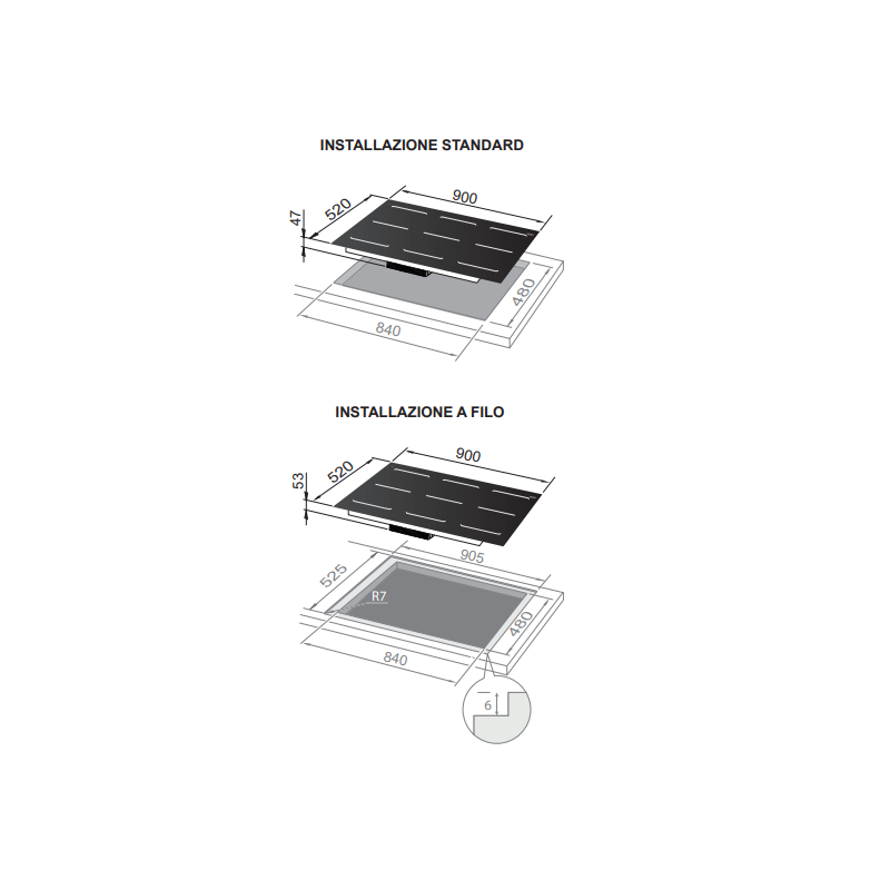 DE LONGHI SLI906 PIANO COTTURA A INDUZIONE 90CM...