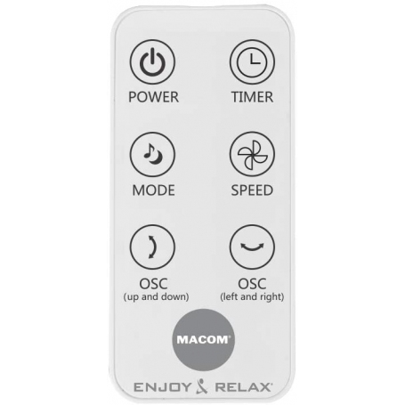 MACOM TORNADO TOWER VENTILATORE A PIANTANA 60W 3 PALE COLORE BIANCO