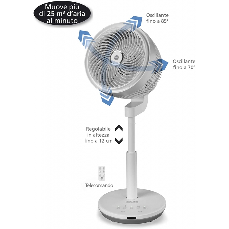 MACOM TORNADO TOWER VENTILATORE A PIANTANA 60W...