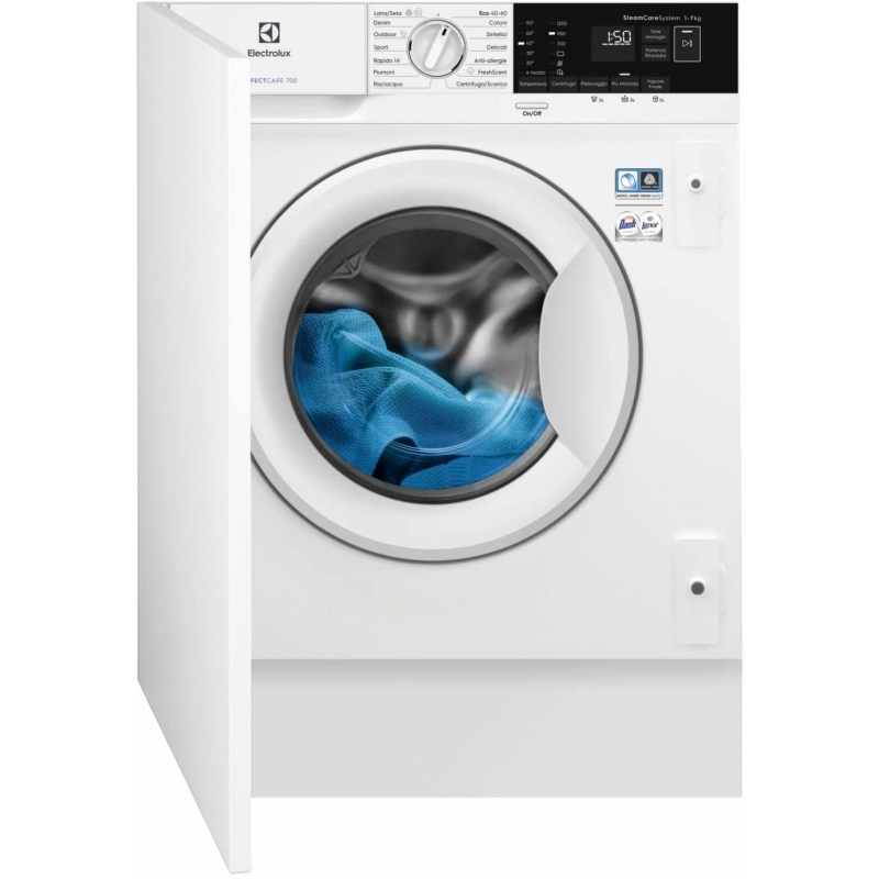 ELECTROLUX EW7F572WBI PERFECTCARE 700 LAVATRICE DA INCASSO 7KG 1200 GIRI FUNZIONE VAPORE CLASSE D - PROMO