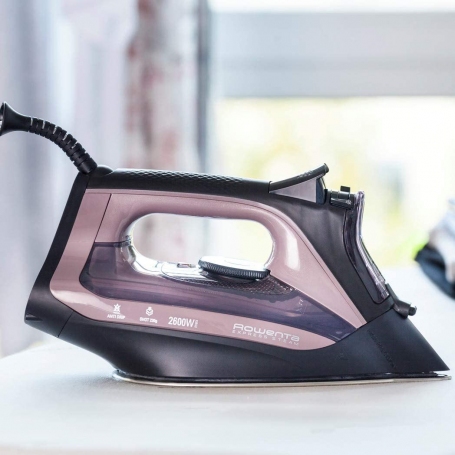ROWENTA DW4345 FERRO DA STIRO A VAPORE 2600W SERBATOIO 250 ML COLORE NERO/ ROSA