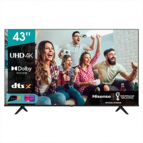 HISENSE 43A6DG TV LED 43'' SMART TV UHD 4K SINTONIZZATORE DVB-T2 HEVC/DVB-S2/DVB-C (MPEG4) - PROMO