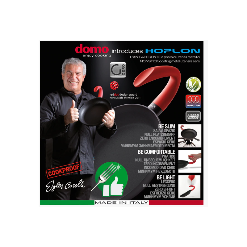 DOMO D80PA3001 PADELLA ALTA 30CM ANTIADERENTE...